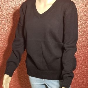 karen scott v-neck sweater black